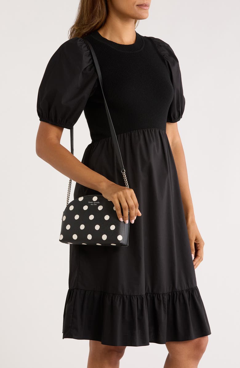 Kate Spade New York morgan sunshine dot print dome crossbody bag, Alternate, color,
