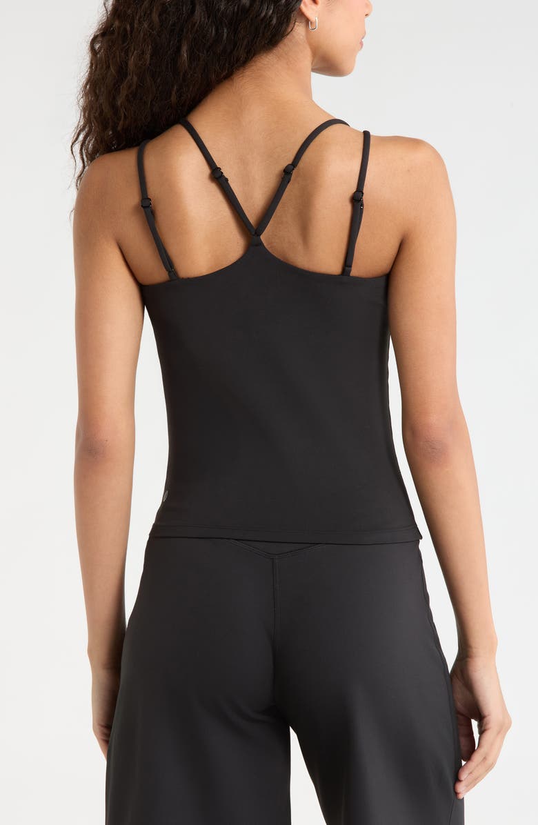Zella Zen Strappy Camisole, Alternate, color, Black
