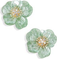 NORDSTROM RACK Frosted Flower Stud Earrings