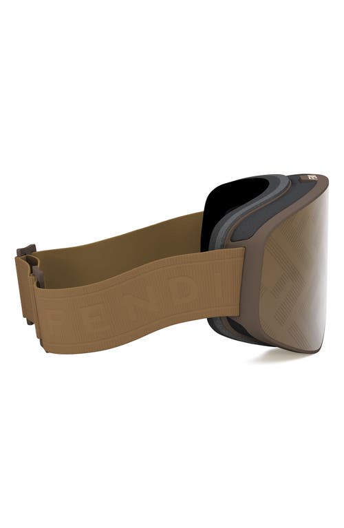 Fendi Ski Mask With Logo Mirrored Lens