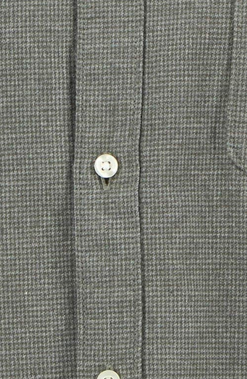 Barbour Huntly Mini Houndstooth Check Cotton Button-down Shirt In Green