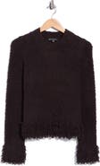 Adrianna Papell Fringe Trim Sweater