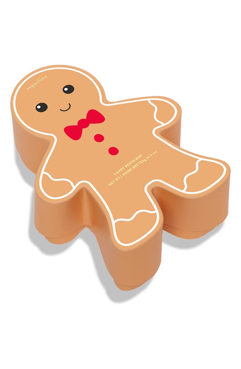 sugarfina Gingerbread Man Set of 2 2-Piece Candy Bento Boxes, Alternate, color, 