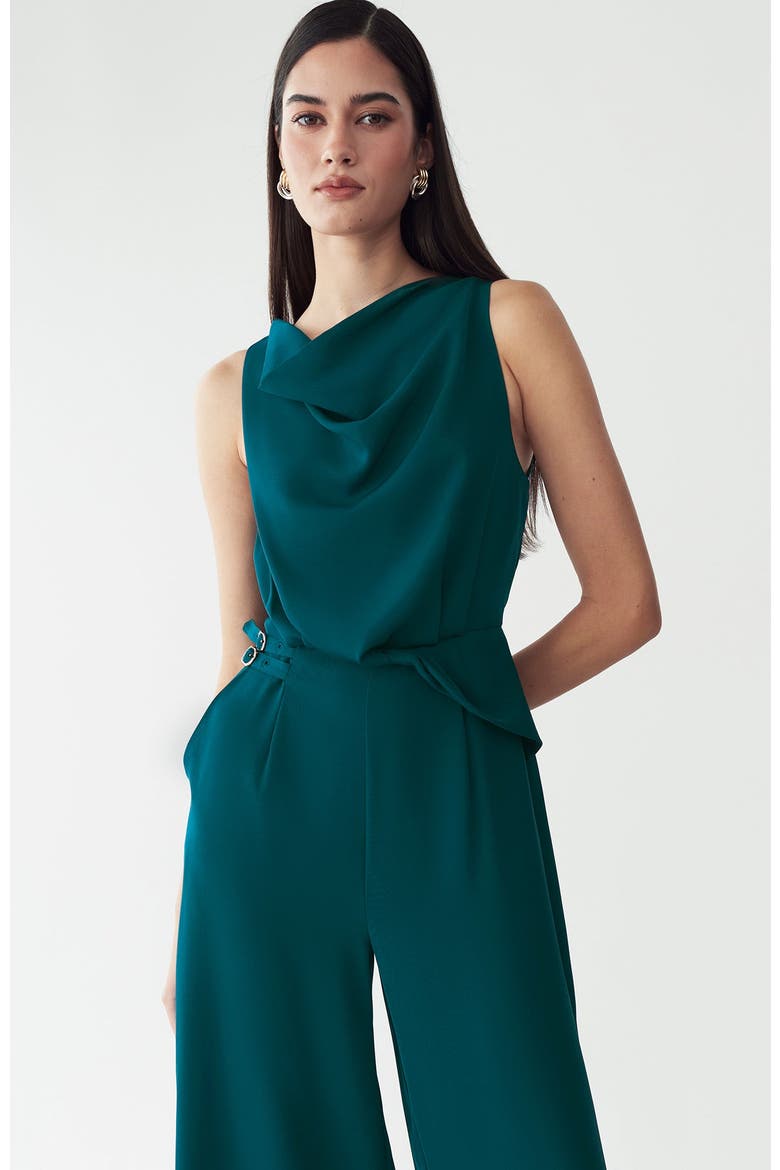 Dalia Jumpsuit, Alternate, color, TEAL