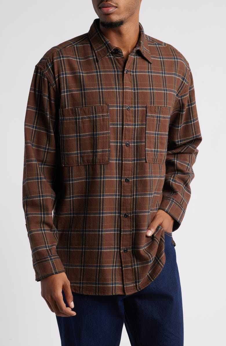 Flannel Button-Up Shirt