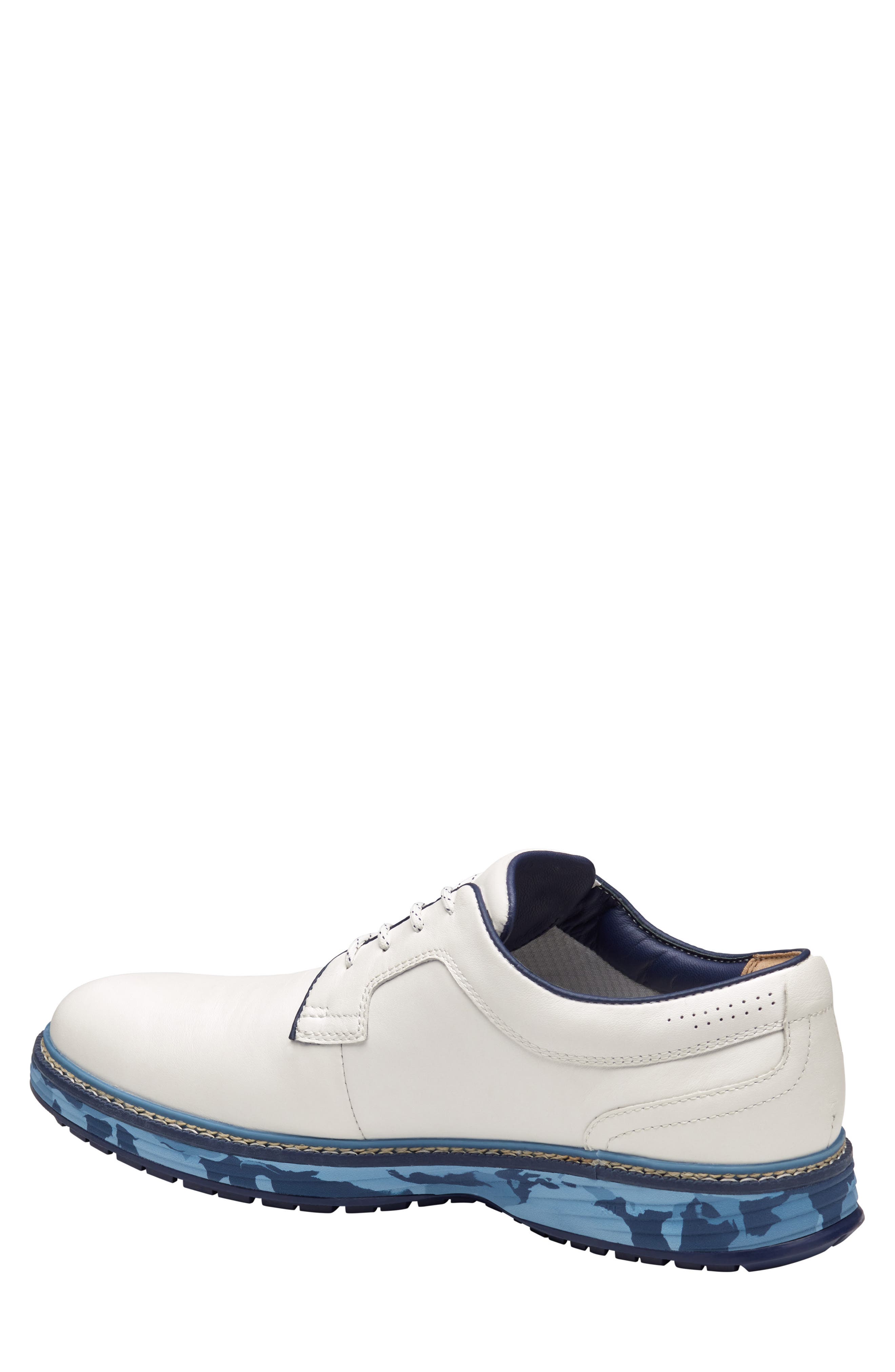Upton GL1 Luxe Hybrid Waterproof Golf Shoe, Alternate, color, WHITE FULL GRAIN