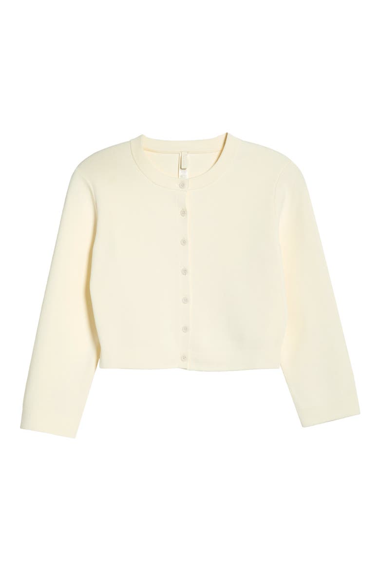 Crop Cardigan, Alternate, color, EGRET