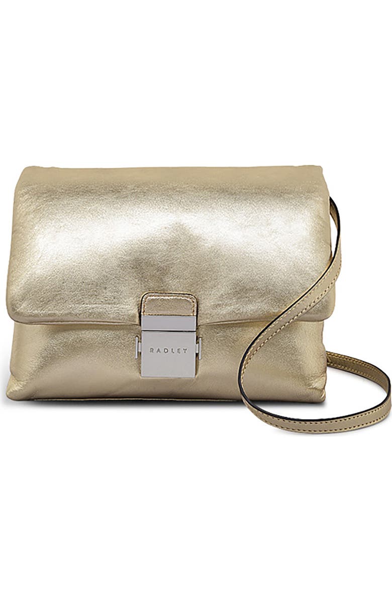 Radley Bondcourt Flap Crossbody Bag, Main, color, Icy Gold