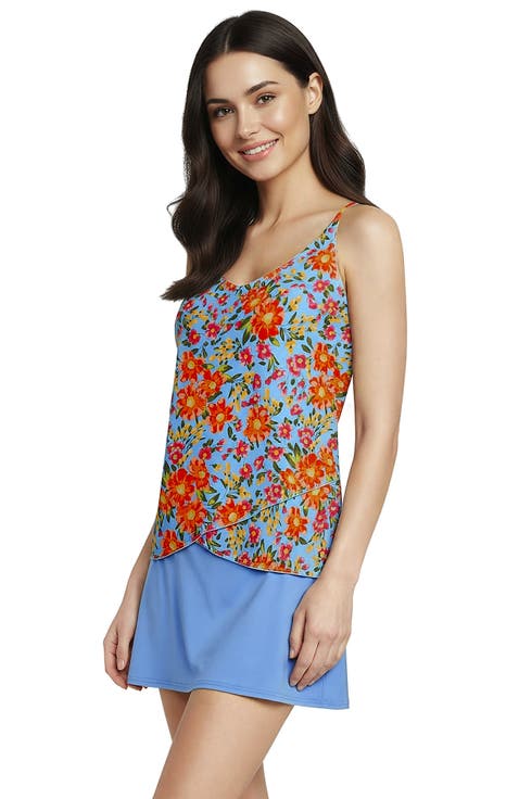 DD-Cup Tulip Hem Tankini Top