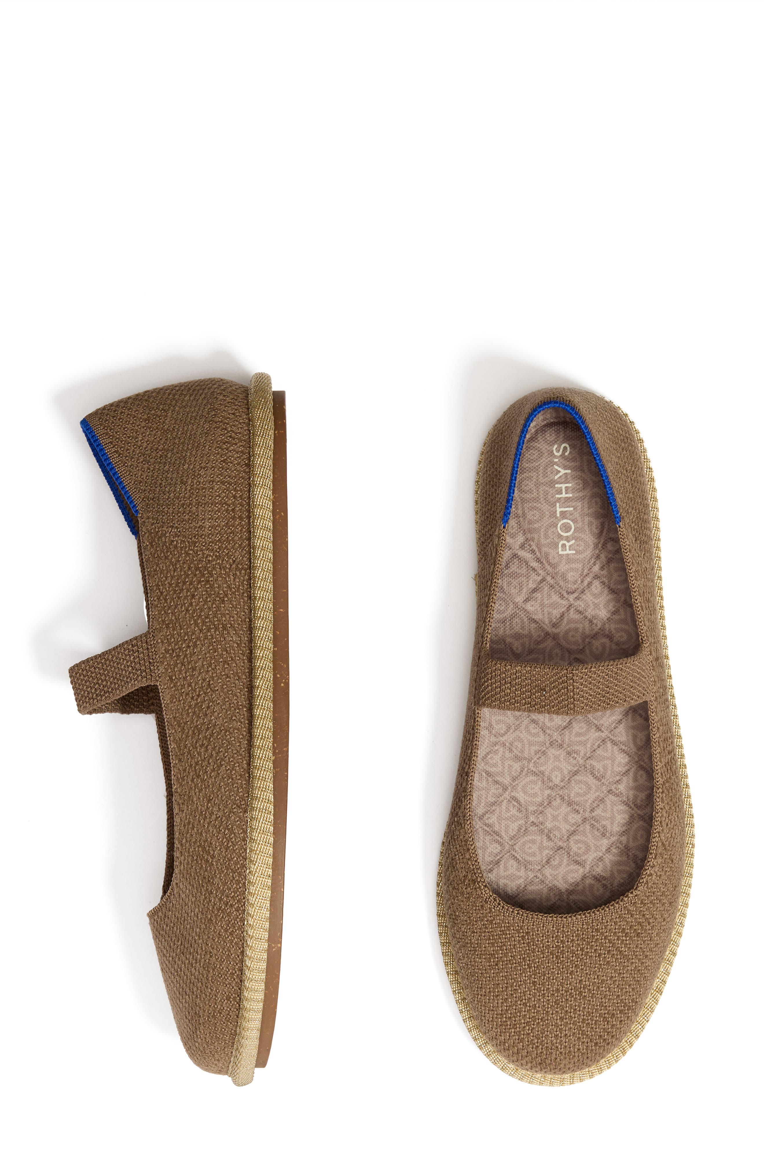 Rothy's The Rothy's Cruiser Mary Jane Flat, Alternate, color, Revelvet Portobello