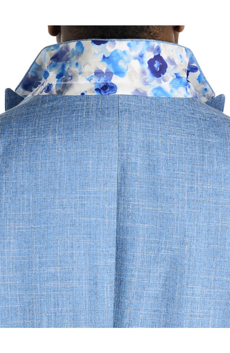 Synrgy by DXL Big & Tall Mixed Media Jacket-Relaxer Sport Coat, Alternate, color, Blue