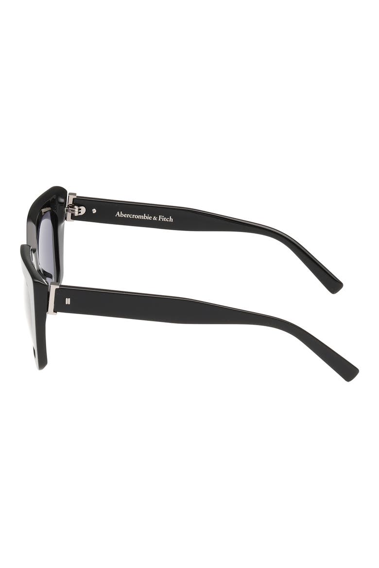 51mm Cat Eye Sunglasses, Alternate, color, SHINY BLACK / SMOKE LENS
