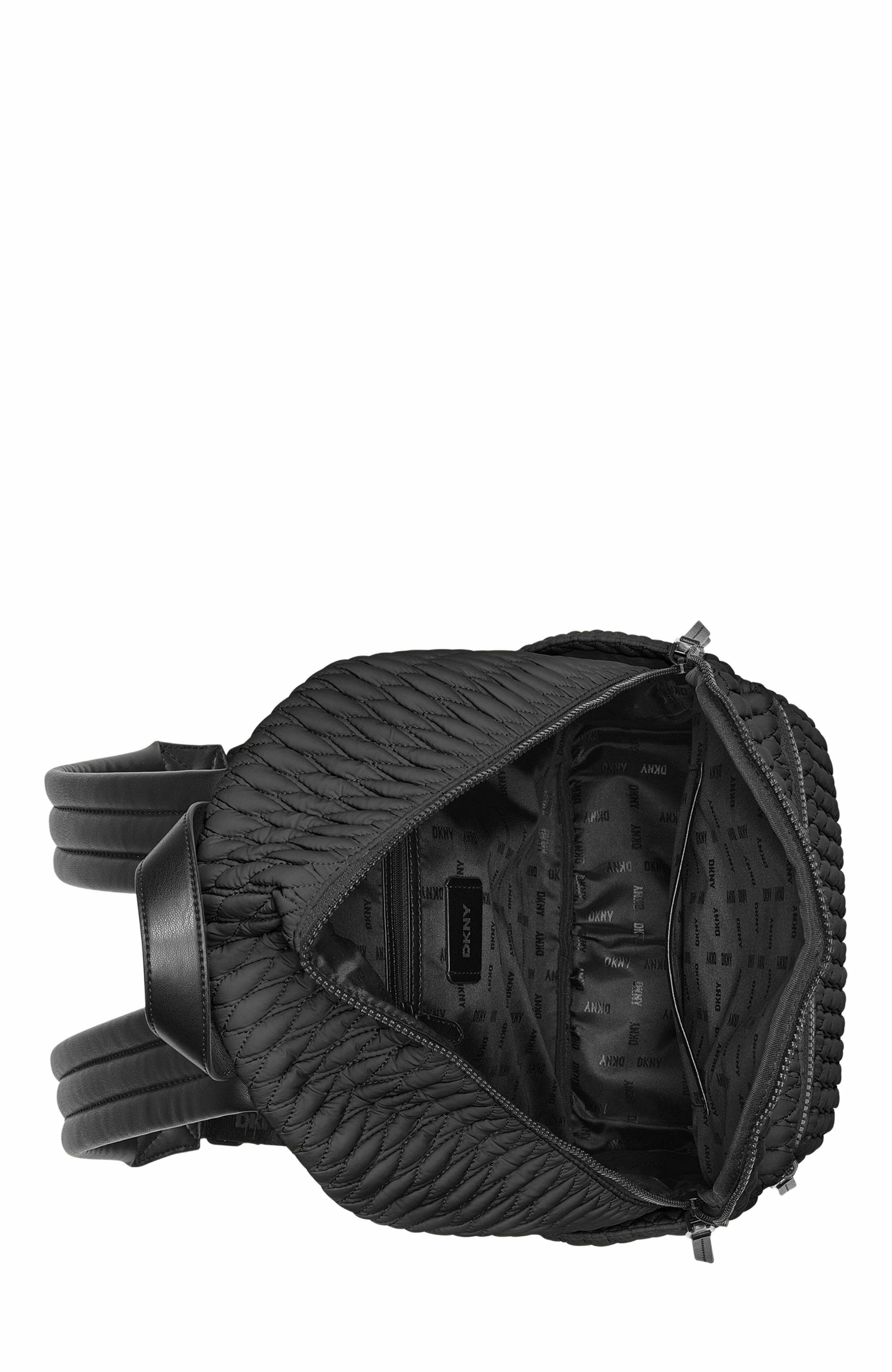 DKNY Mack Backpack, Alternate, color, Black/Black