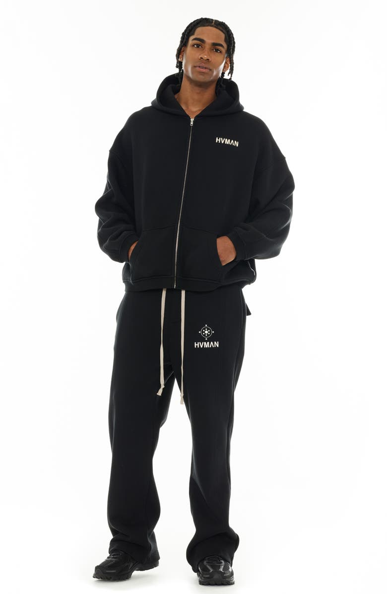 Cult of Individuality Oversize Cotton Sweatpants, Alternate, color, Black