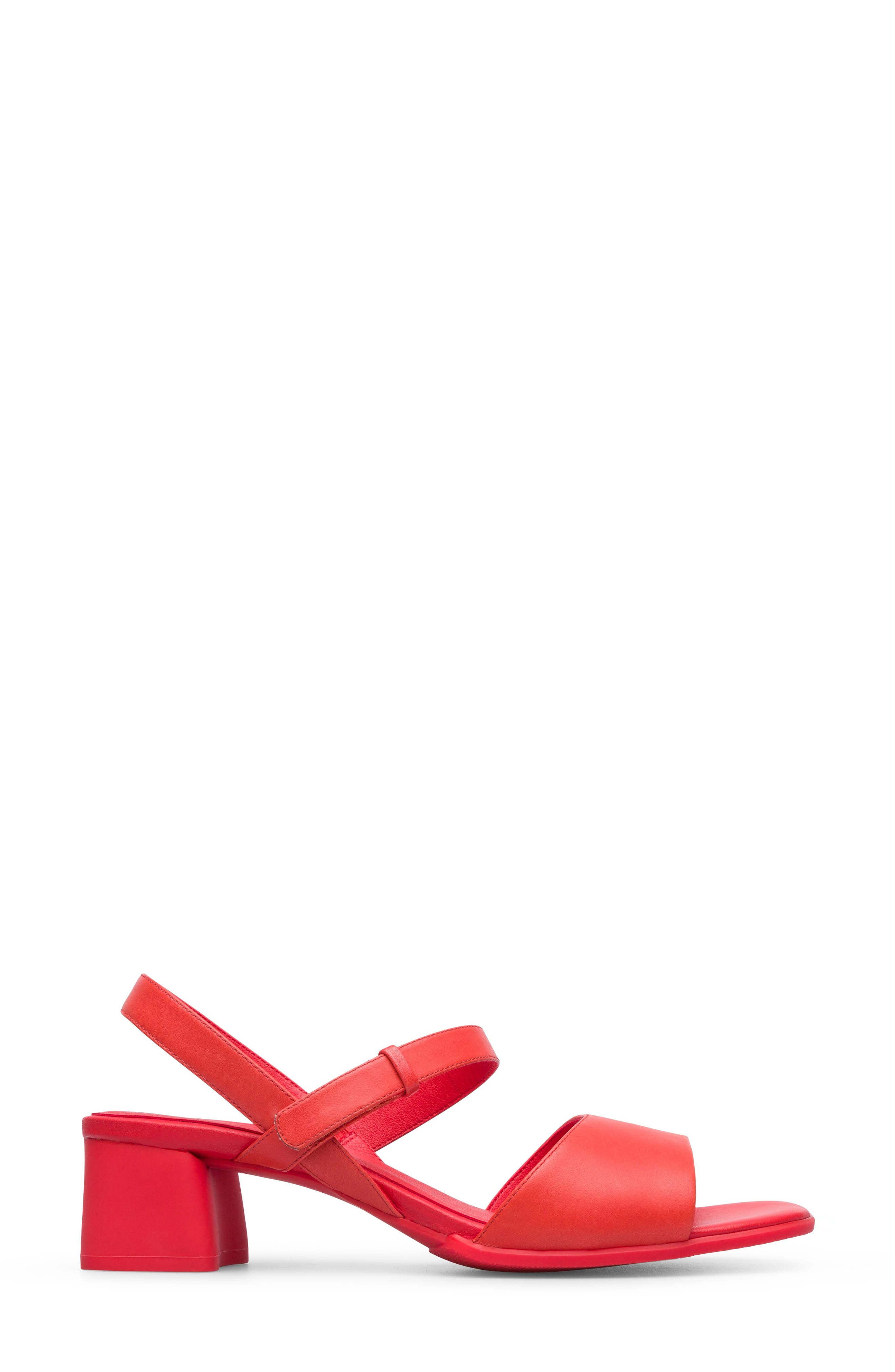 Camper Katie Block Heel Sandal, Alternate, color, Bright Red