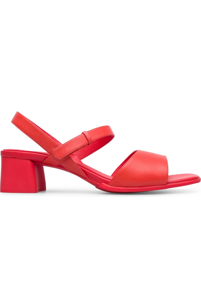 Camper Katie Block Heel Sandal, Alternate, color, Bright Red