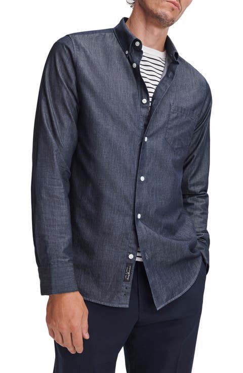 Tailored Pocket Cotton Button Down Shirt
