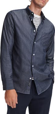 rag & bone Tailored Pocket Cotton Button Down Shirt