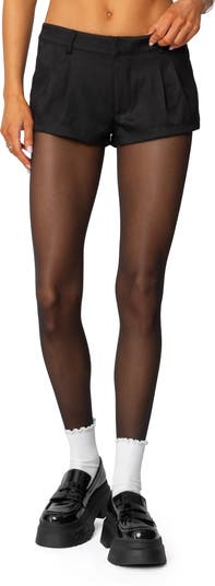 Kera Front Pleat Micro Shorts