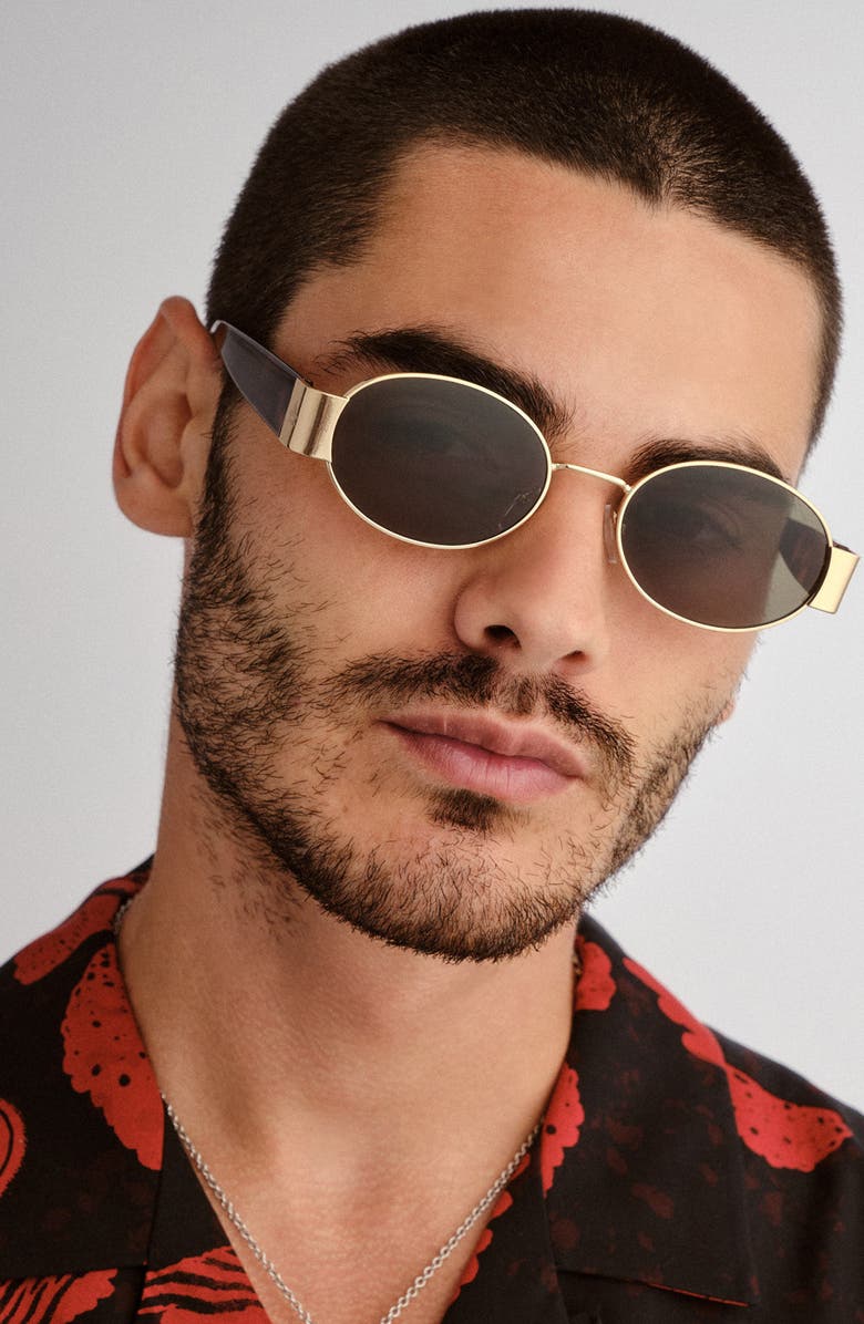 AIRE Mars II 51mm Oval Sunglasses, Alternate, color, Gold / Dark Tort