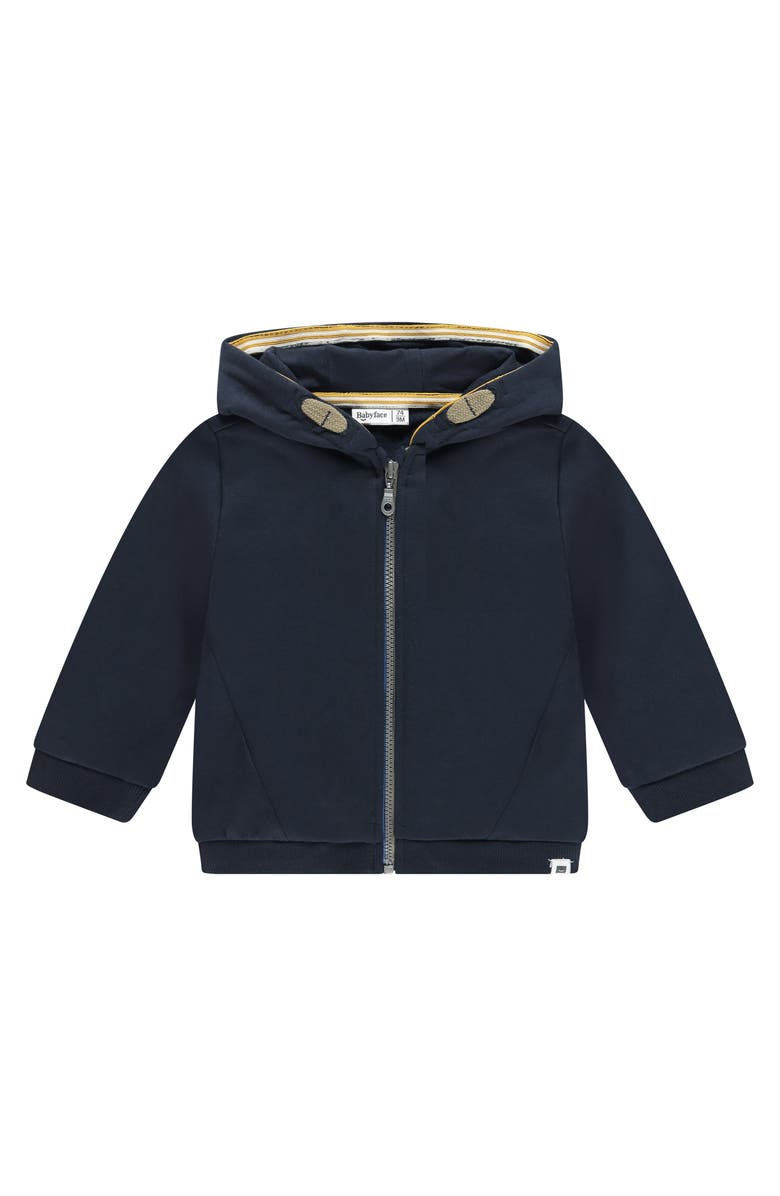 BABYFACE Zip Up Hooded Sweater, Main, color, Night