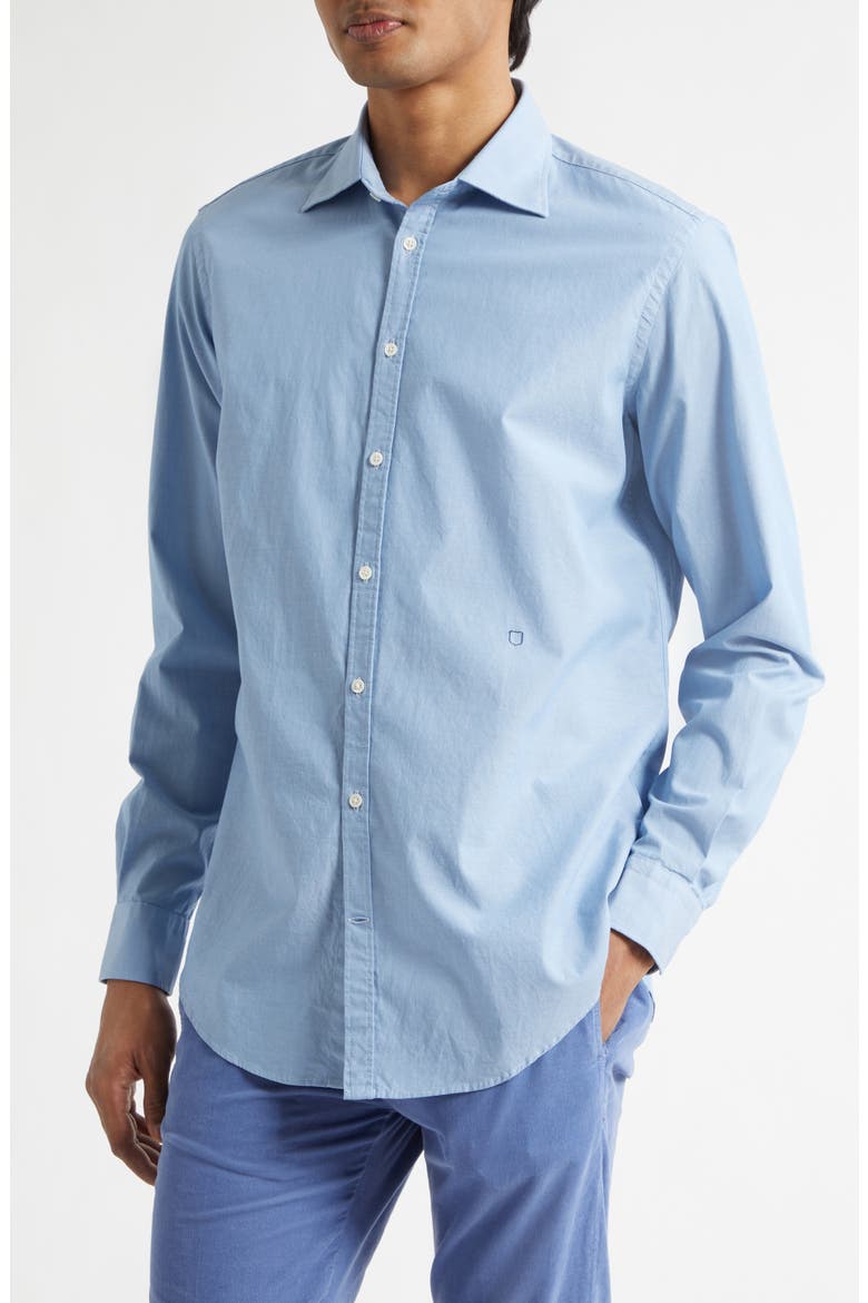 Genova Classic Button-Up Shirt, Alternate, color, AZZURRO