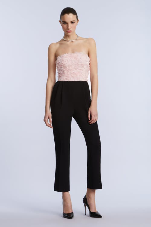 Bcbg 3d Floral Jumpsuit In Pink