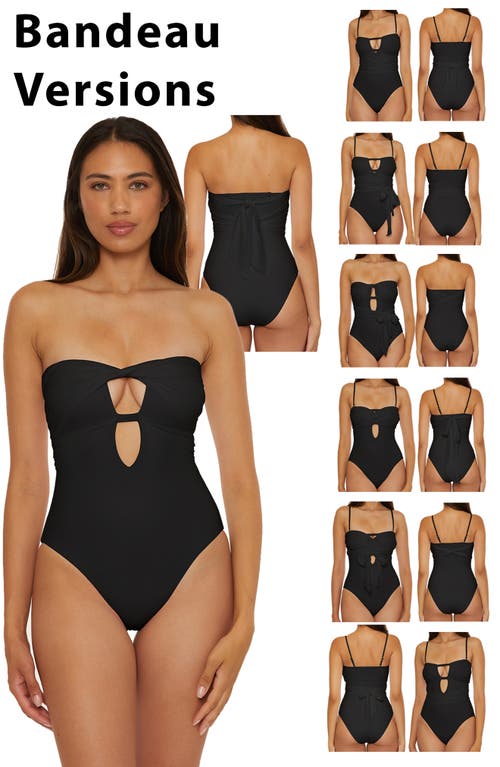 Becca The Butterfly One-piece Swimsuit In Black