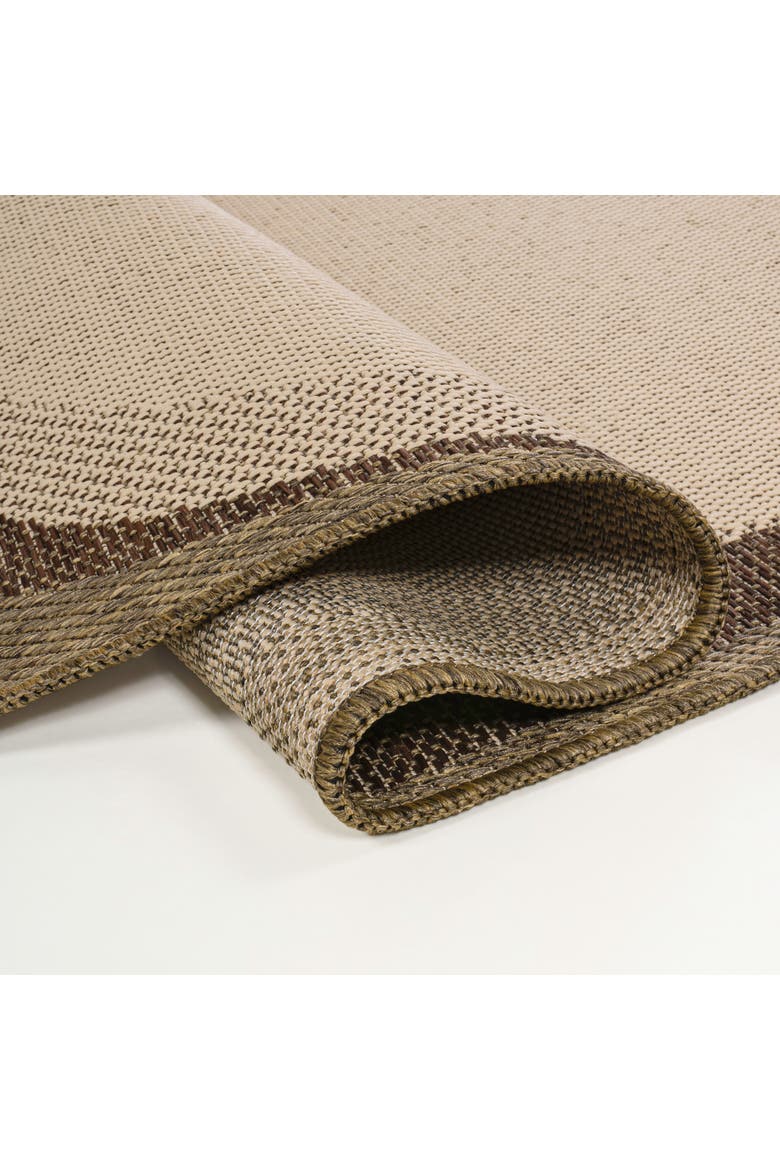 Wyatt Modern Rustic Abstract Indoor/Outdoor Shaped Area Rug, Alternate, color, Beige/Brown