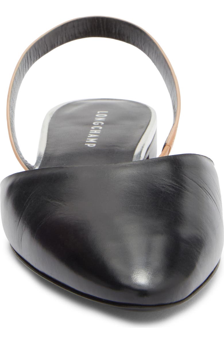 Longchamp Slingback Ballet Flat, Alternate, color, Black