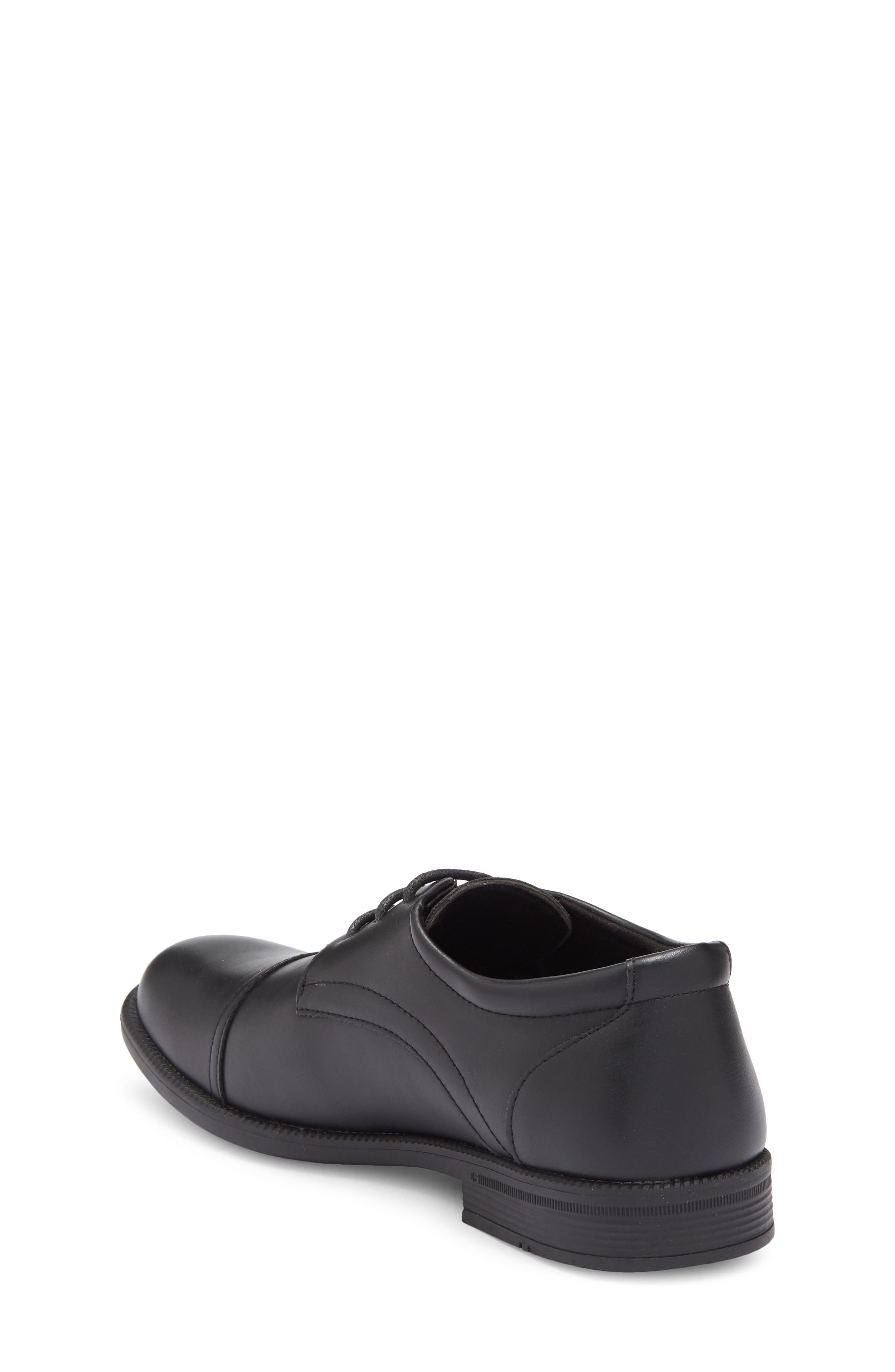 GEOFFREY BEENE Kids' Cap Toe Derby, Alternate, color, Black