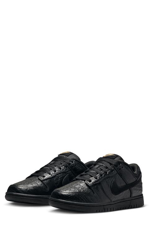 Dunk Low Croc Embossed Basketball Sneaker (Women)