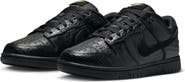 Nike Dunk Low Croc Embossed Basketball Sneaker