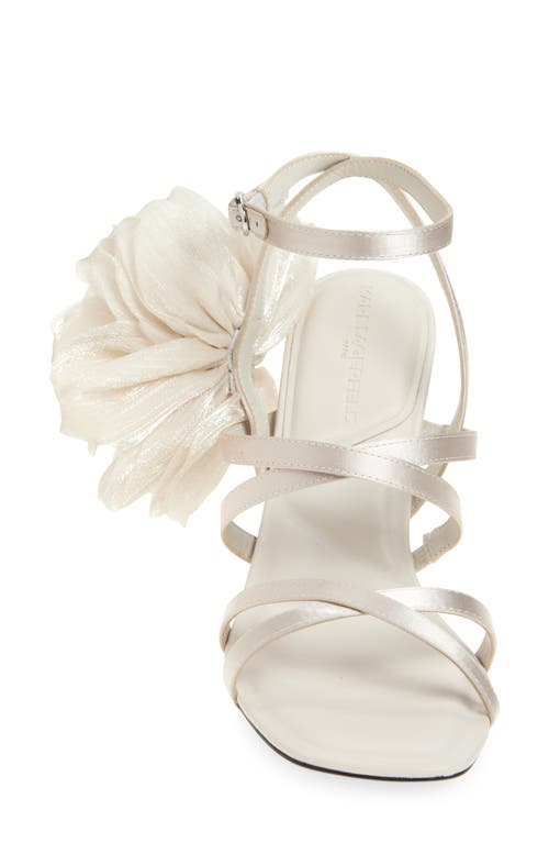 Karl Lagerfeld Paris Caela Rosette Sandal In Soft White