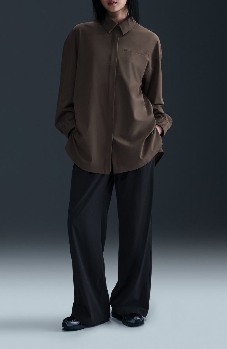 Nike 24.7 Dri-Fit Button-Up Shirt, Alternate, color, Ironstone/ Ironstone