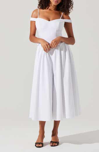 ASTR the Label Elvinia Cold Shoulder Midi Dress