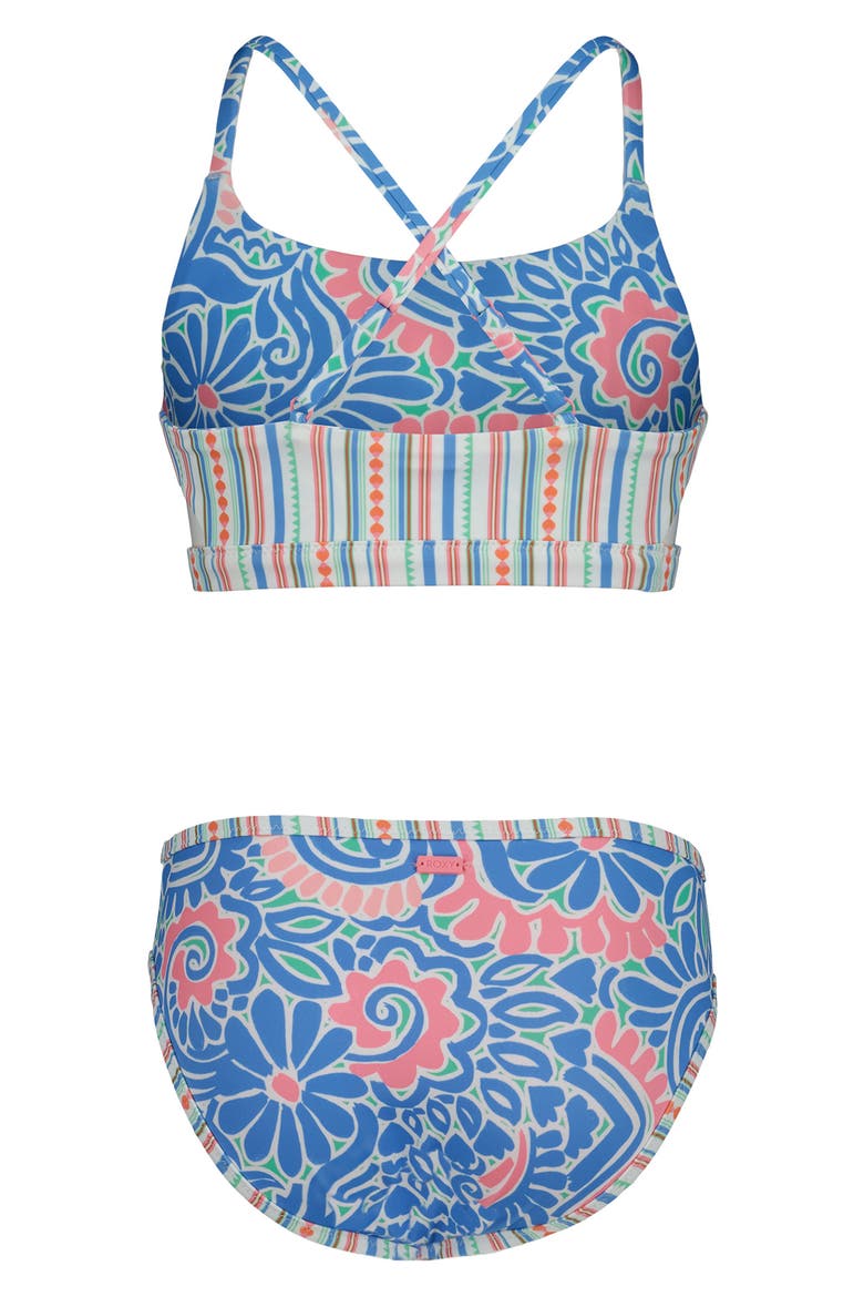 Kids' Cascais Reversible Two-Piece Swimsuit, Alternate, color, SILVER LAKE BLUE