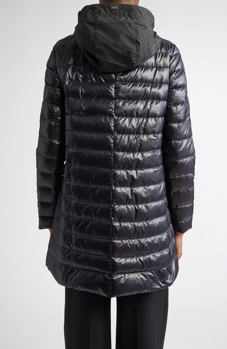 Herno Hooded Ultralight Nylon Down Jacket, Alternate, color,