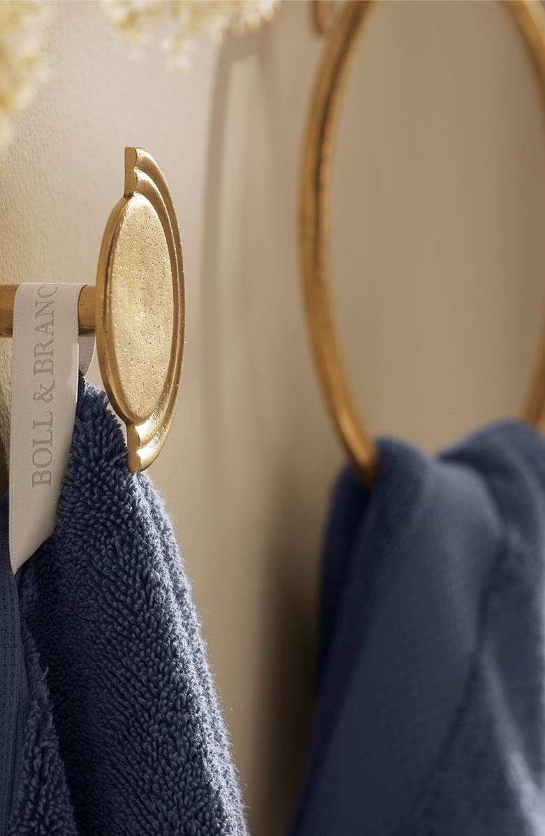 Boll & Branch Plush Organic Cotton Bath Towel, Alternate, color, Coastal Navy