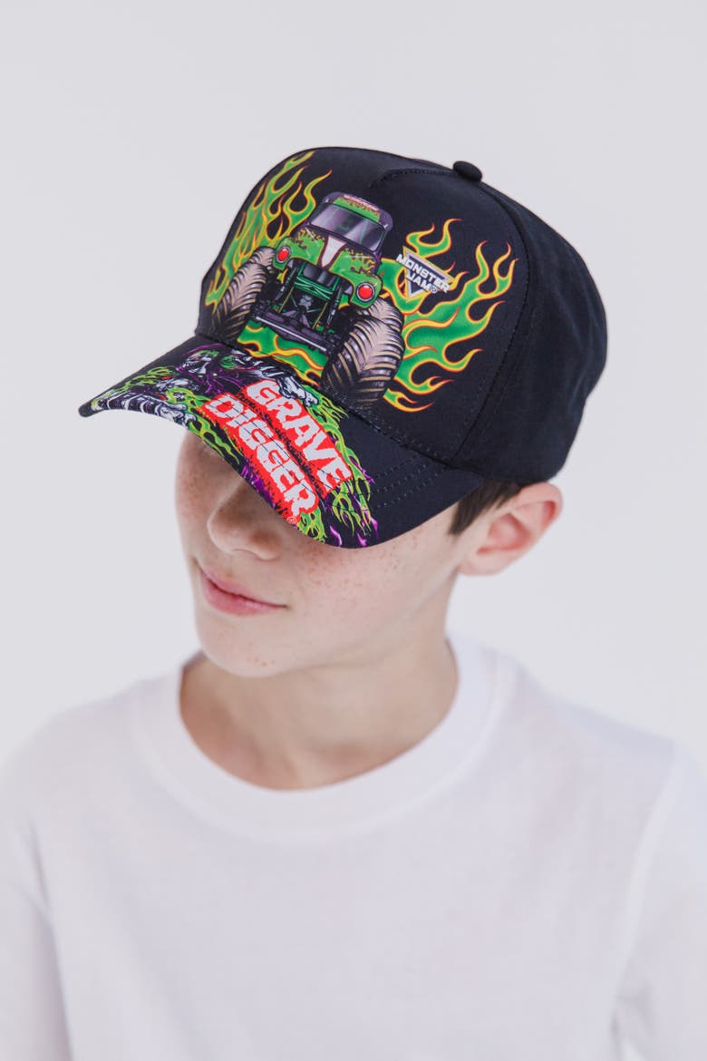 Grave Digger Baseball Cap, Alternate, color, Grave Digger Black