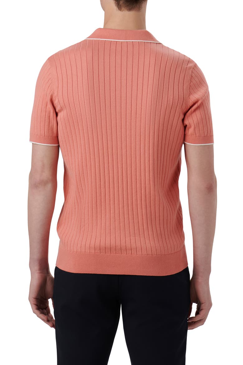 Johnny Collar Sweater, Alternate, color, SALMON