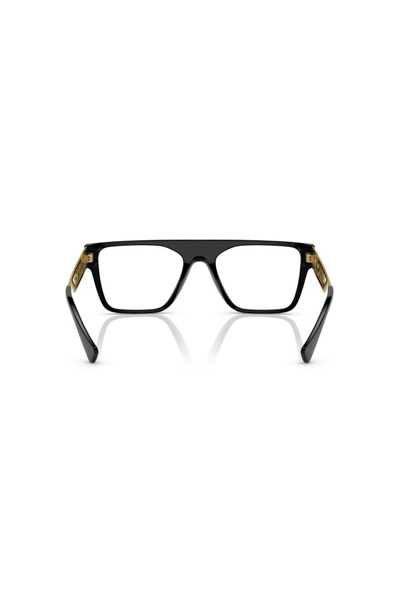Versace 55mm Rectangle optical glasses, Alternate, color, Black