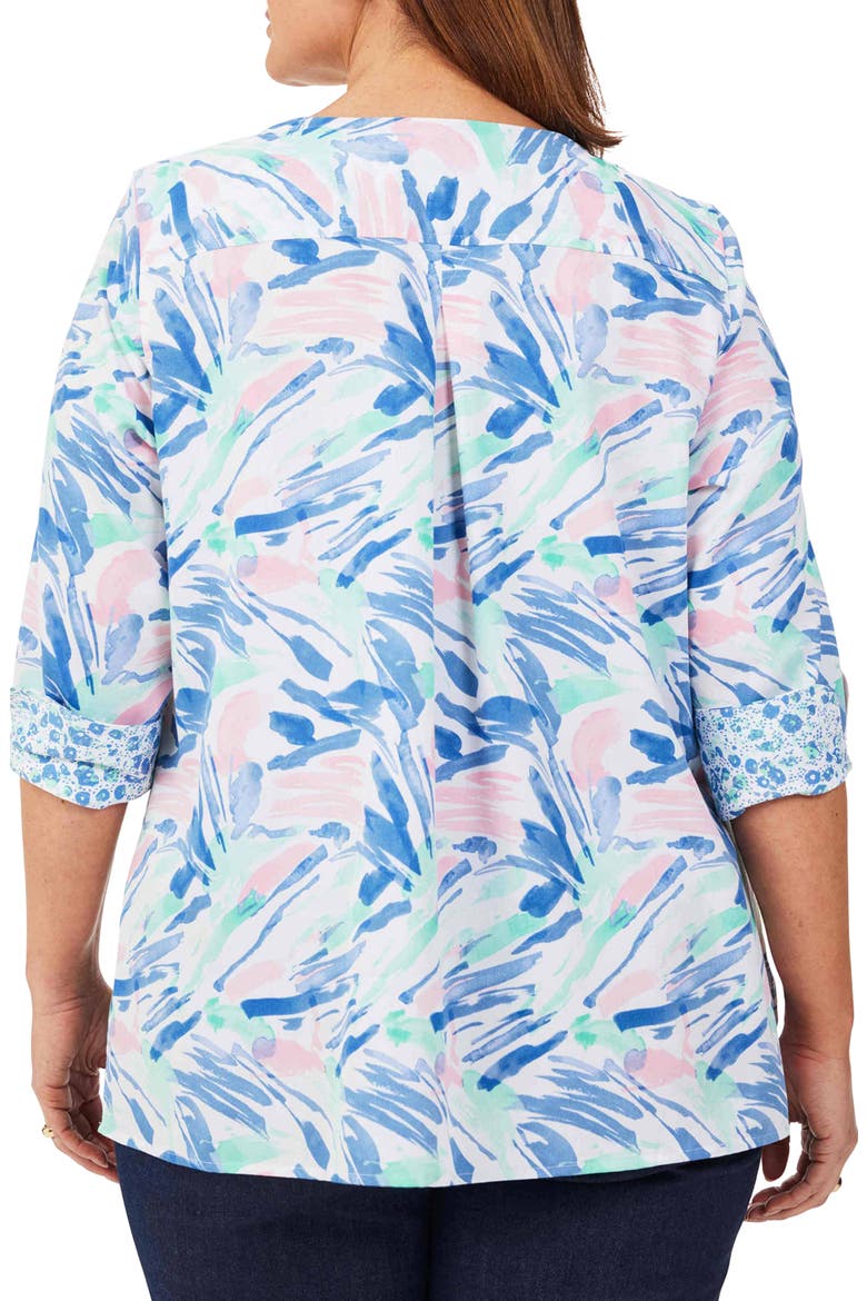 Vena Cotton Tunic, Alternate, color, NAVY MULTI