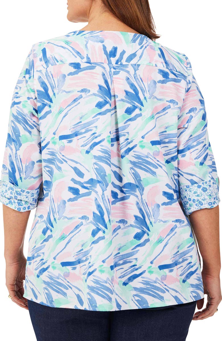 Foxcroft Vena Cotton Tunic, Alternate, color, 