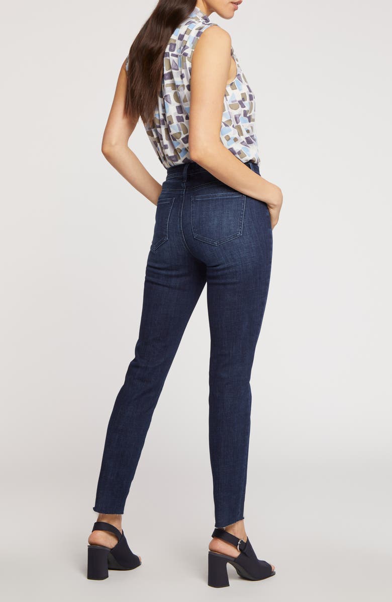 NYDJ Alina Fray Hem Ankle Skinny Jeans, Alternate, color, 