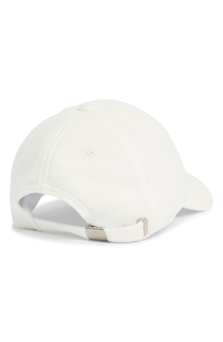 Zella Faux Shearling Baseball Hat, Alternate, color, Ivory Egret