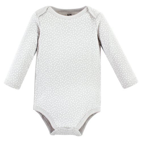 Hudson Baby Little Soft Cotton Long-sleeve One-piece 3pk