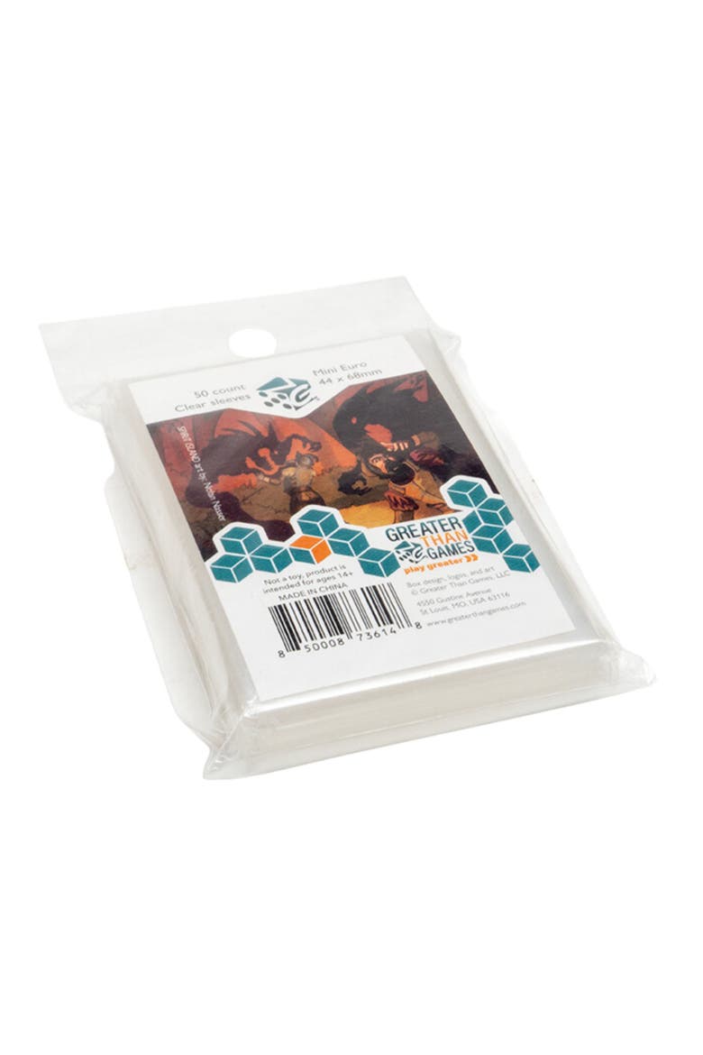 Card Sleeves Mini Euro Size, 50 Sleeves, Alternate, color, Multicolored