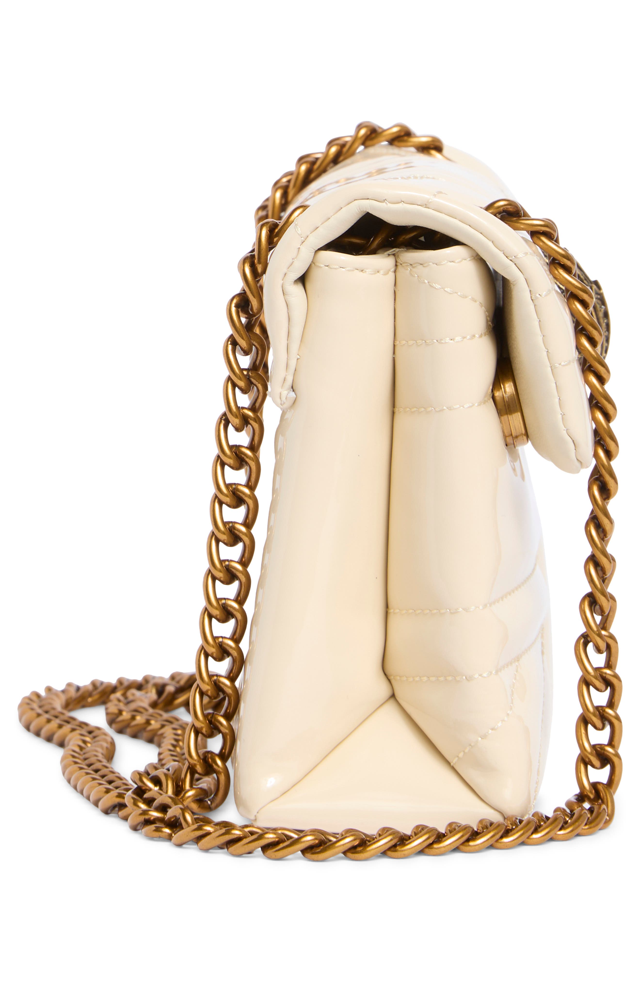 Kurt Geiger London Kensington Mini Quilted Crossbody Bag, Alternate, color, Cream
