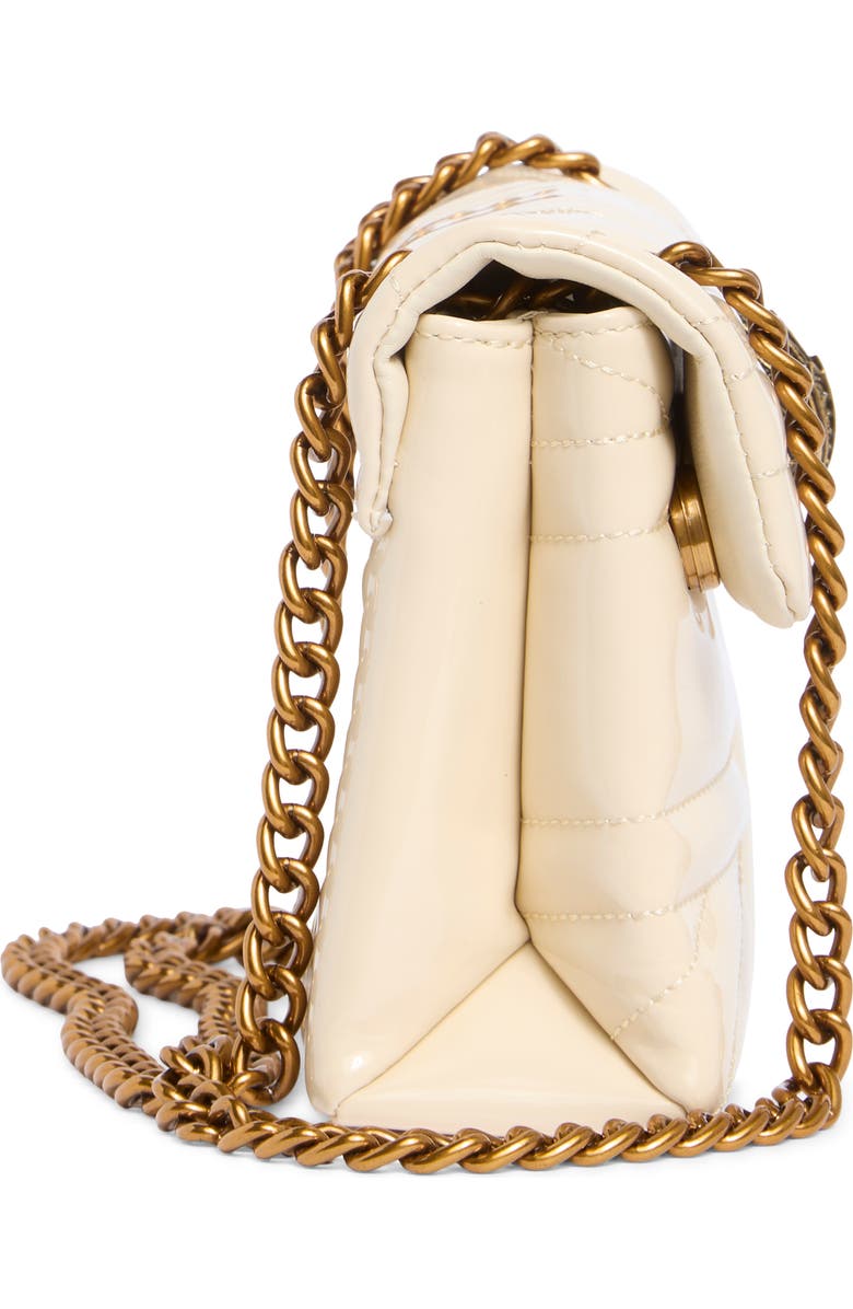 Kurt Geiger London Kensington Mini Quilted Crossbody Bag, Alternate, color, Cream